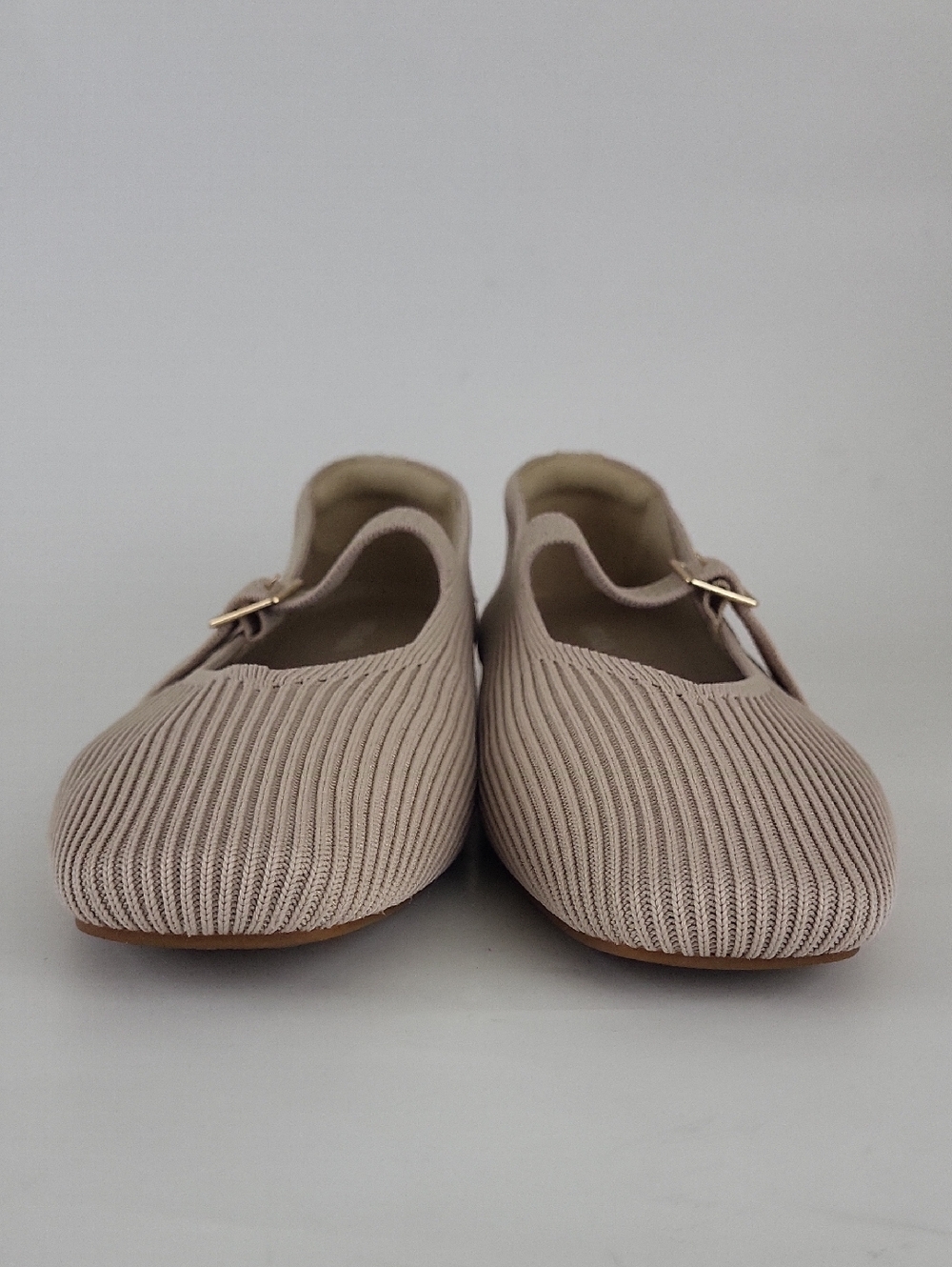 Vivaia Square-Toe Mary Janes Margot Flats in Almond Size US 7.5 / EU 38.5 - Picture 3 of 12
